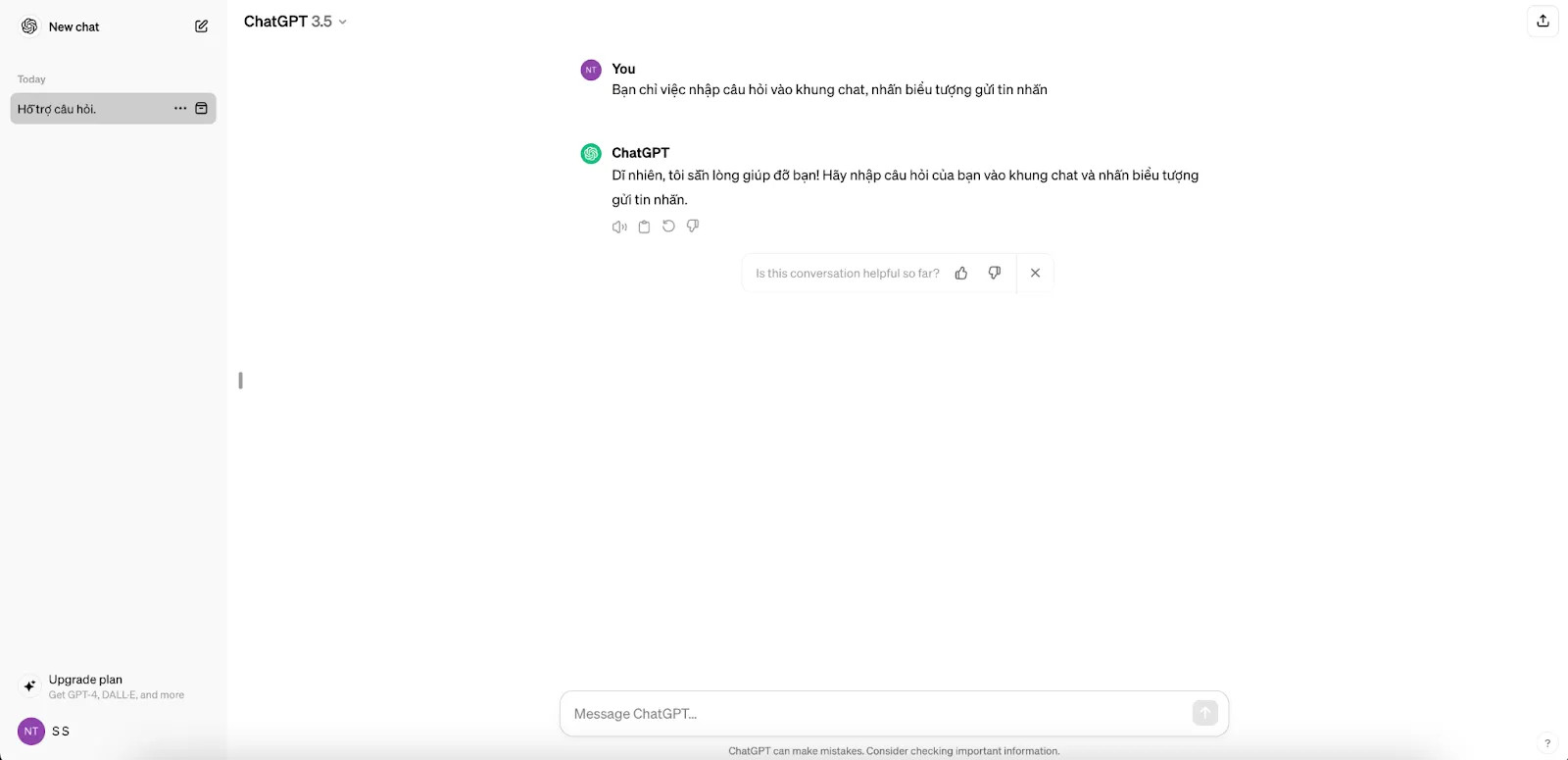 Kết quả được hệ thống trả về