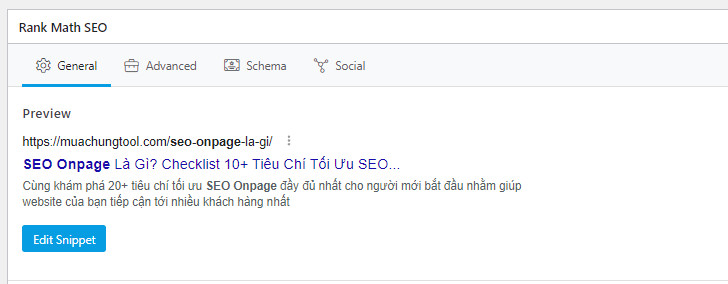 Sử dụng Rank Math để tối ưu thẻ meta description