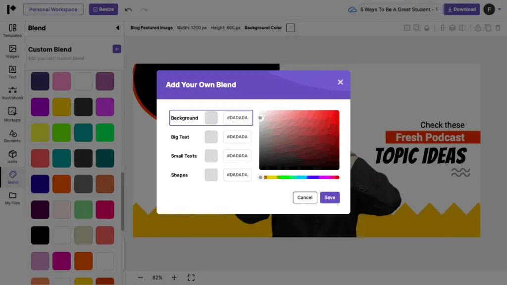 Tạo phối màu tùy chỉnh của riêng mình